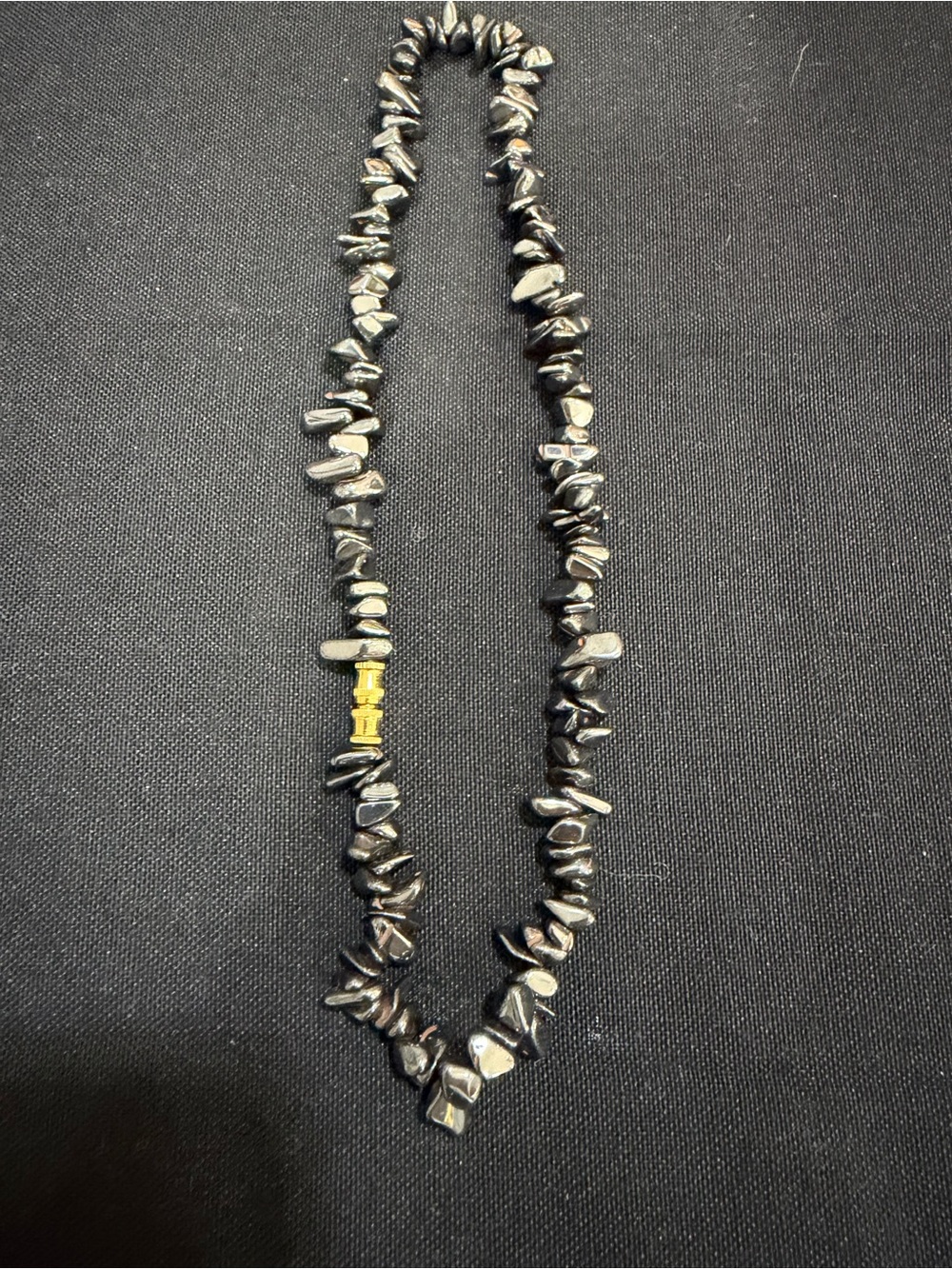 hematite bead necklace